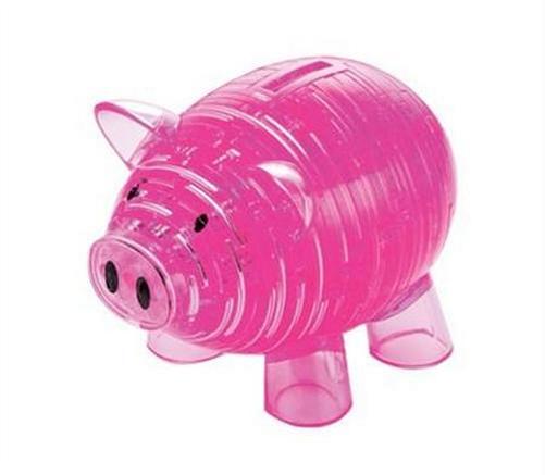 Bepuzzled 30967 3D Crystal Puzzle Piggy Bank 93 Pcs