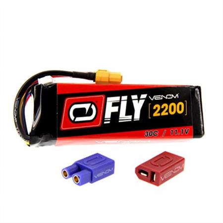 Venom Fly 30C 3S 2200mAh 11.1V LiPo Battery with Universal 2.0 Plug