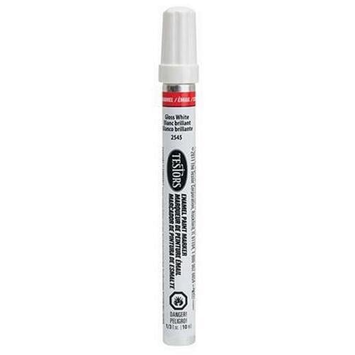 Testors 2545C WHITE ENAMEL PAINT MARKER 075611254500  