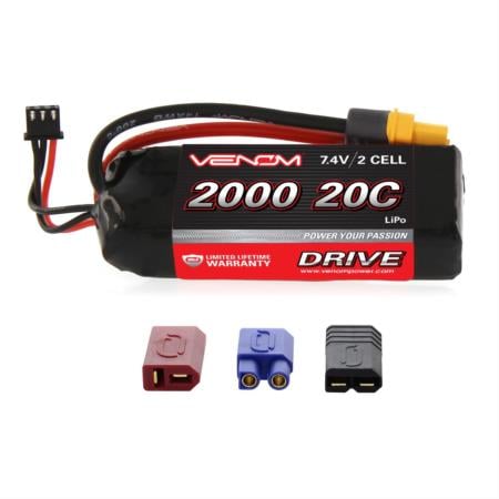   VNR15023 20C 7.4V 2000mAh 2S LiPo Battery 1/16 845623010667  