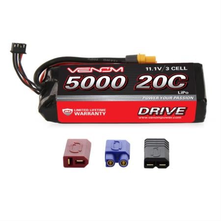 Venom VNR1582T Venom Racing 20C 5000mah 11.1v LiPO with Traxxas Plug 